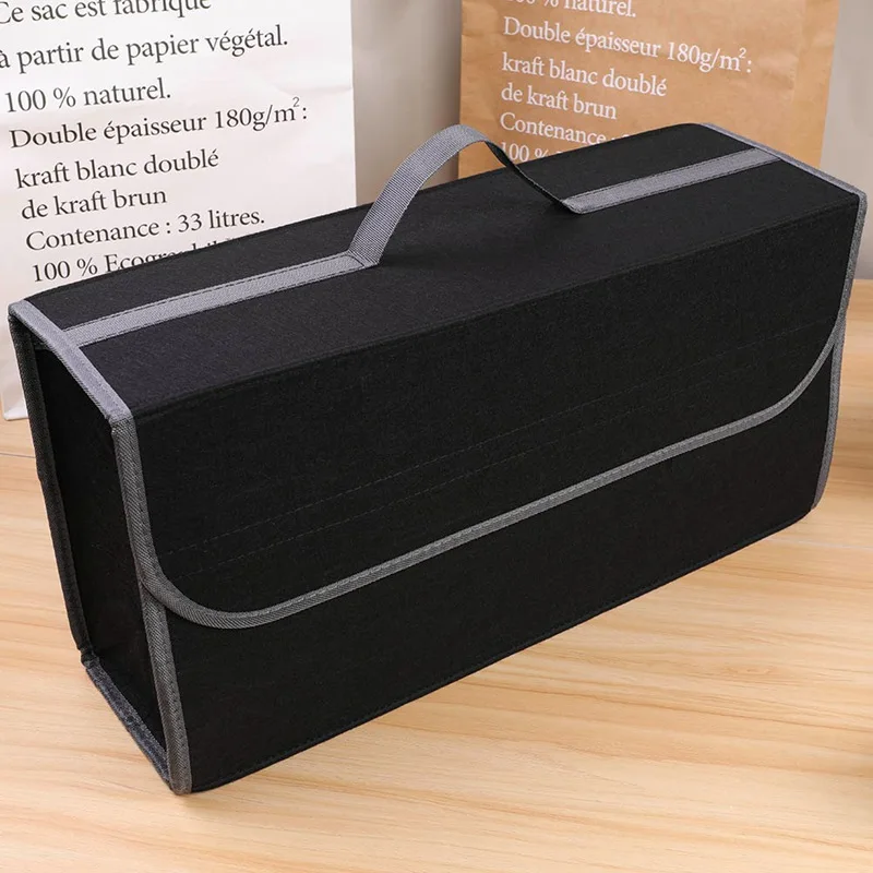 

Luggage Organizer Car Trunk Back Storage Large Capacity Portable Storage Bag Waterproof Hanging Pocket Handle Foldable Box