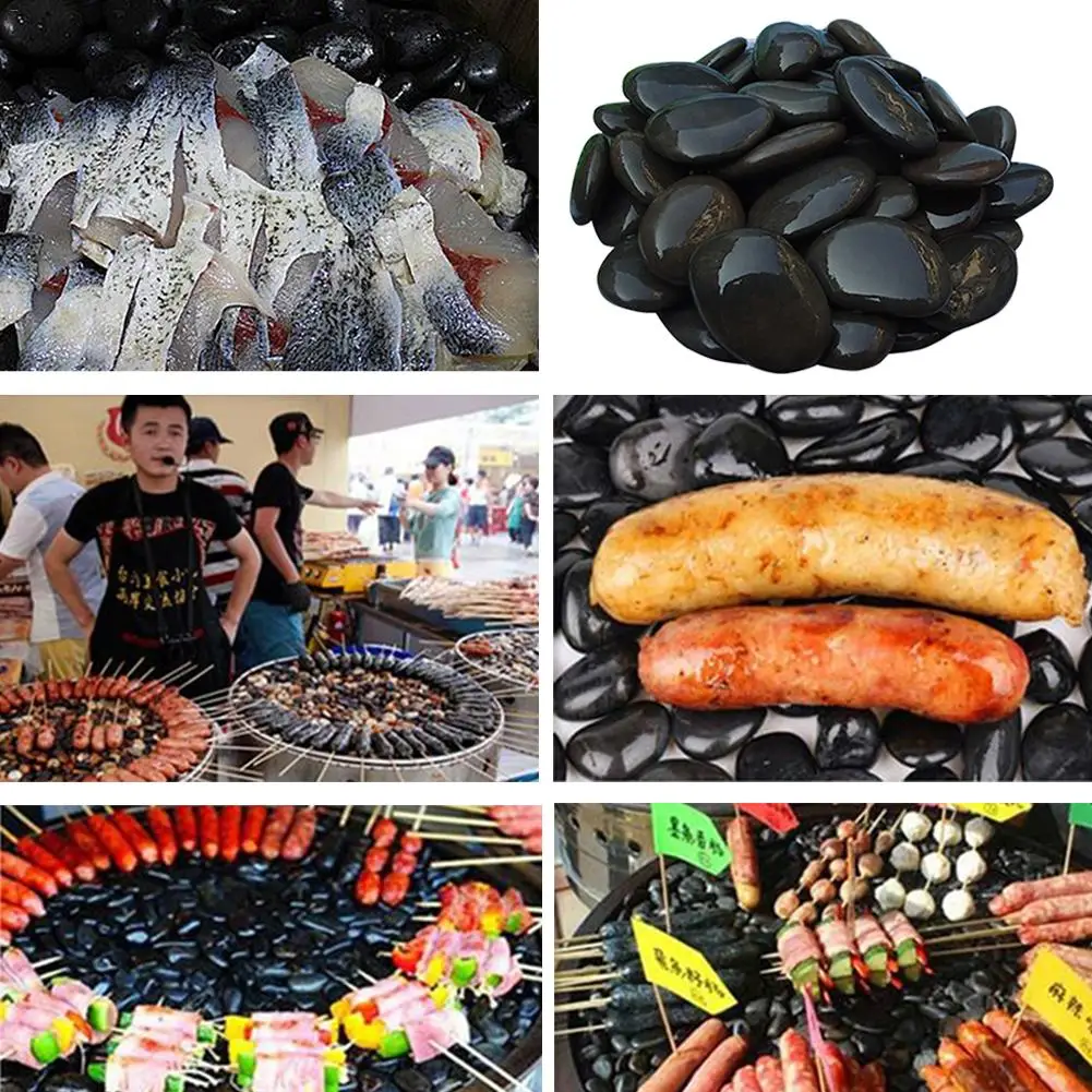 1000 г барбекю булыжник бочка рыбы вулканический декоративный камень Жаростойкие