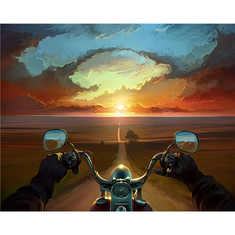 painting by numbers8 Картина по номерам Раскраска по номерам для взрослых Сделай Сам Раскраска по номерам масляные пронумерованные картины рамка холст - Цвет: painting by numbers8