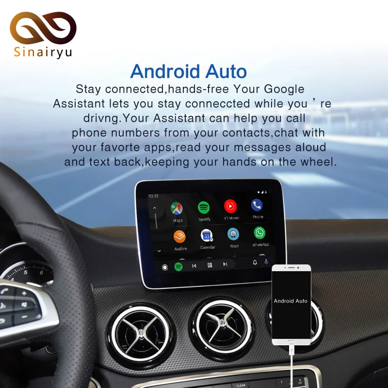 2021 беспроводной Apple Carplay для Mercedes NTG5.0/4 5/4 7/4 0 A/B/C/E/S/GLK/GLA/GLC/SLK/ML класс Android Авто iOS Mirror