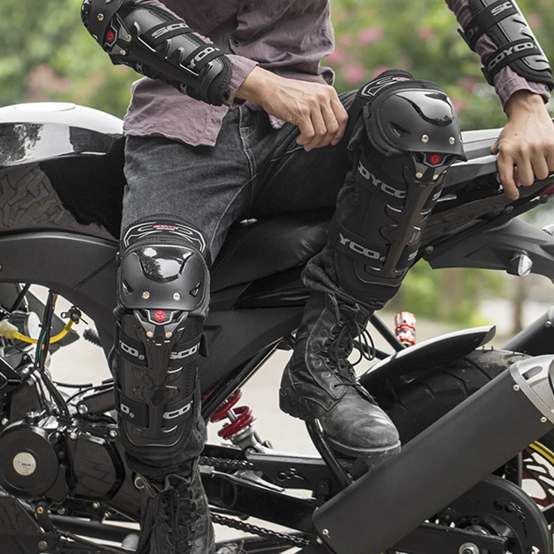 Мотоциклетные наколенники и налокотники для мужчин 4 шт. защитная оболочка из
