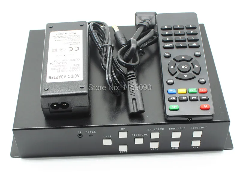 

4 Channel Controller HDMI DVI VGA USB RS232 Video Processor 2x2, 2x1, 1x2, 1x3, 1x4, 4x1 4ch TV Video Wall