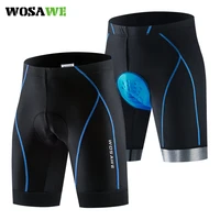 wosawe 3d thickened pad cycling shorts shockproof mtb bicycle shorts summer men road bike shorts reflective downhill tights