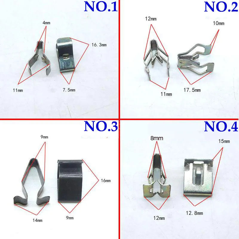 20 шт. U-образный металлический зажим для приборной панели Audi VW | Автомобили и