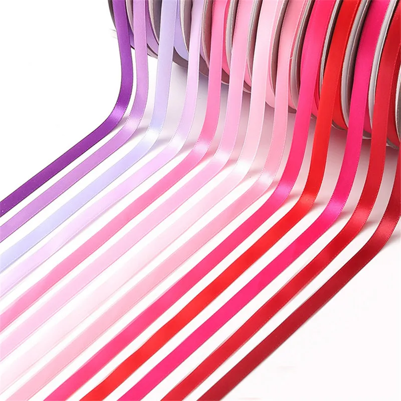 

100 Yards 1cm Single Side Polyester Ribbons For Sewing Material Accessories DIY Tiffany Blue Satin Ribbon Knot For Decoration