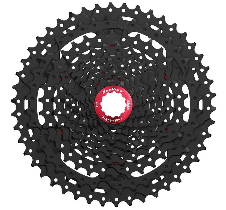 SunRace CSMX3 CSMS3 10 Speed 11-46T Cassette Bike Freewheel Sprocket Mountain Bicycle Black Sliver Parts 10-speed |