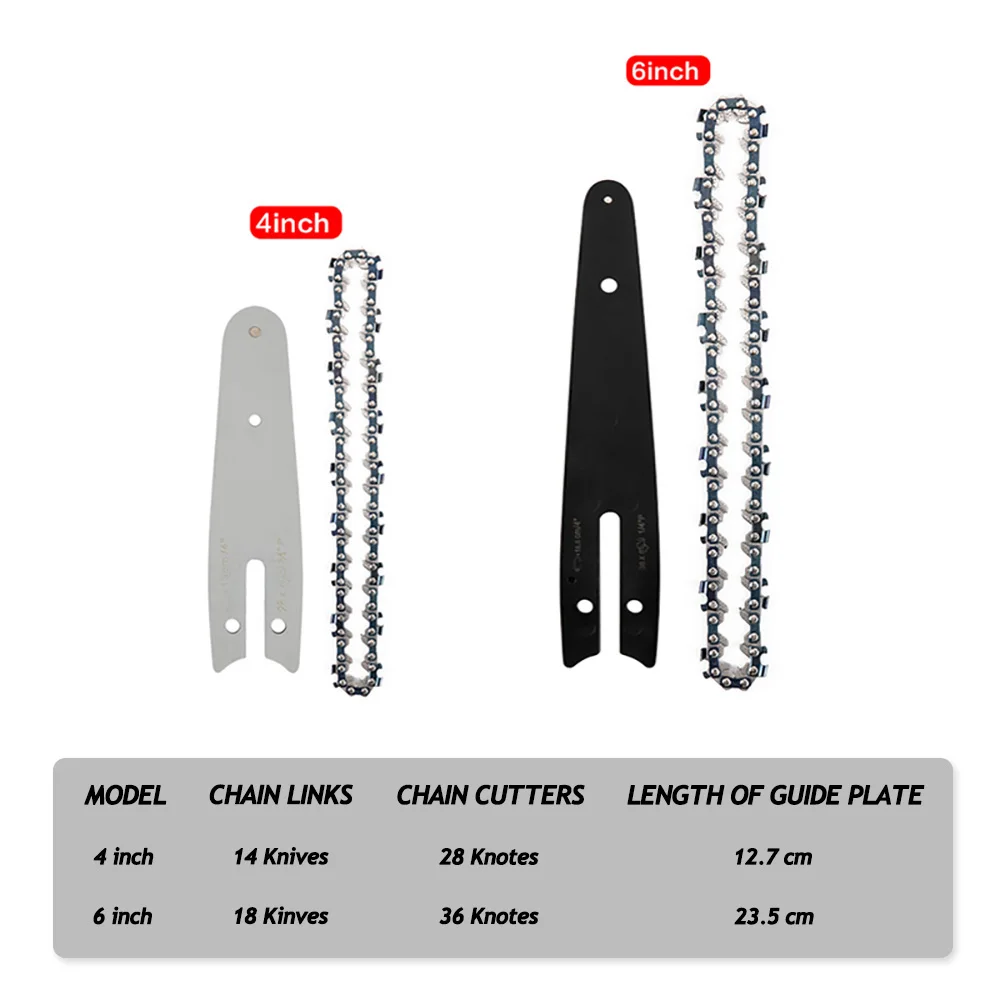 1/4''P 4/6/8 inch Chain Guide Electric Chainsaw Chains and Used For Logging And Pruning | Инструменты