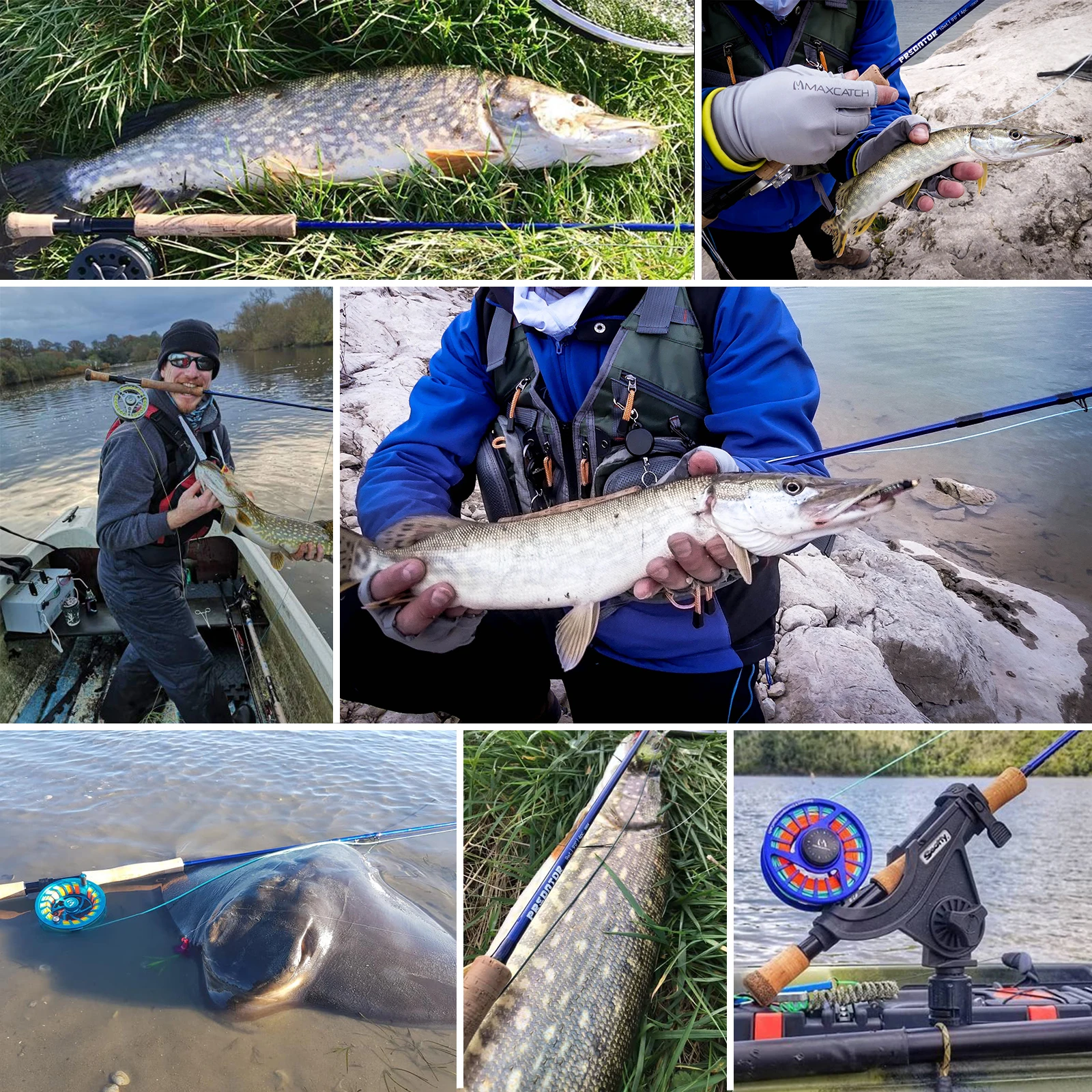 Maximumcatch 9 футов удочка для ловли нахлыстом в соленой воде 8-10 Вт 4 шт. 30T SK из
