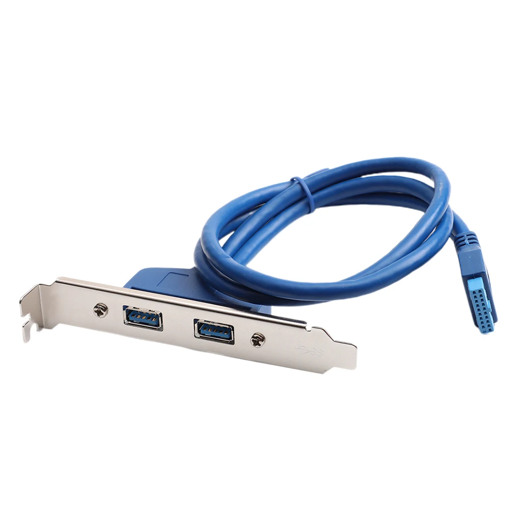 Низкопрофильный кронштейн USB 3 0 для задней панели PCI на 20-контактный кабель
