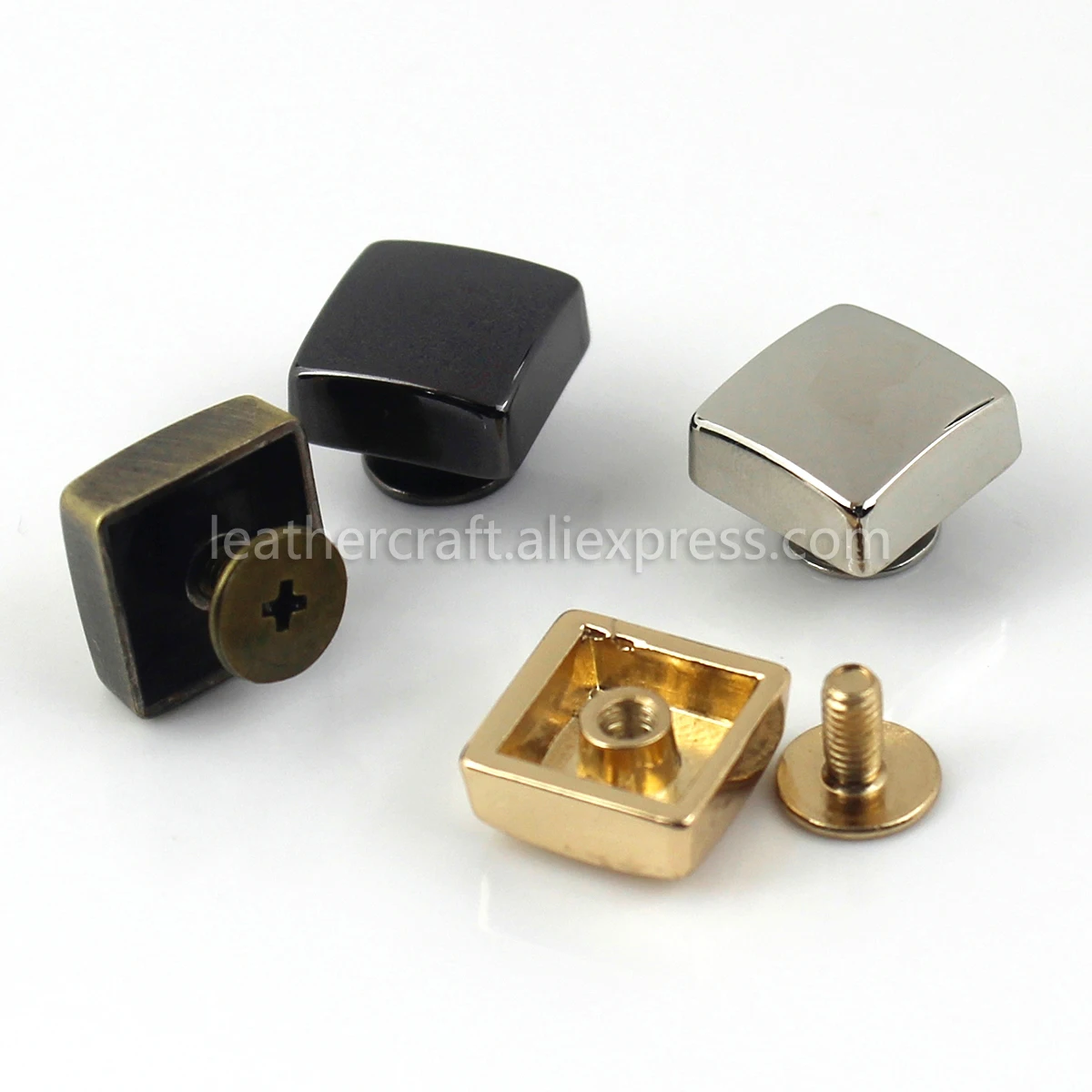 Металлическая Гвоздика квадратной формы с заклепками гвоздиками для одежды