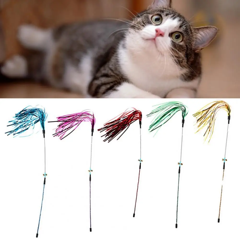 

5 Colors Durable Interactive Teaser Toy Safe Pet Teaser Exquisite for Kitten