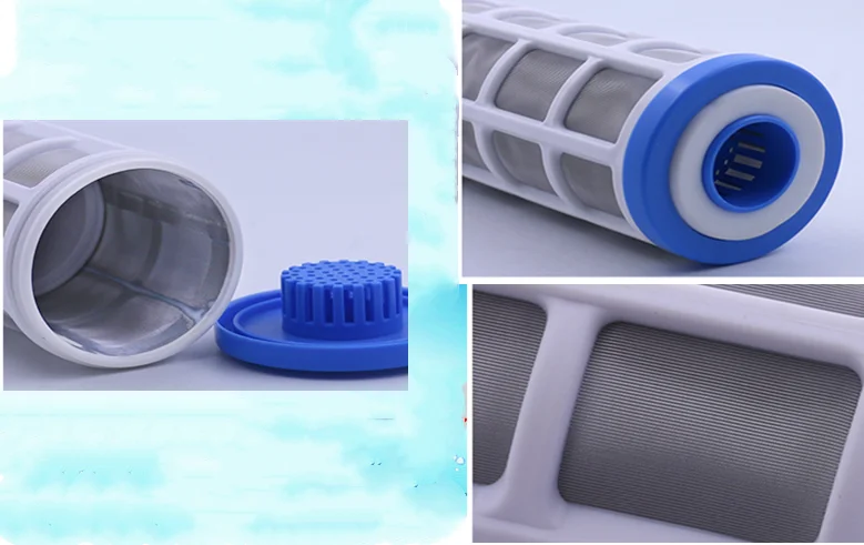 

2pcs 10 Inch Stainless Steel Wire Mesh Filter Cartridge Water Purifier Pre Filter for Scale Prevention filter cartridges