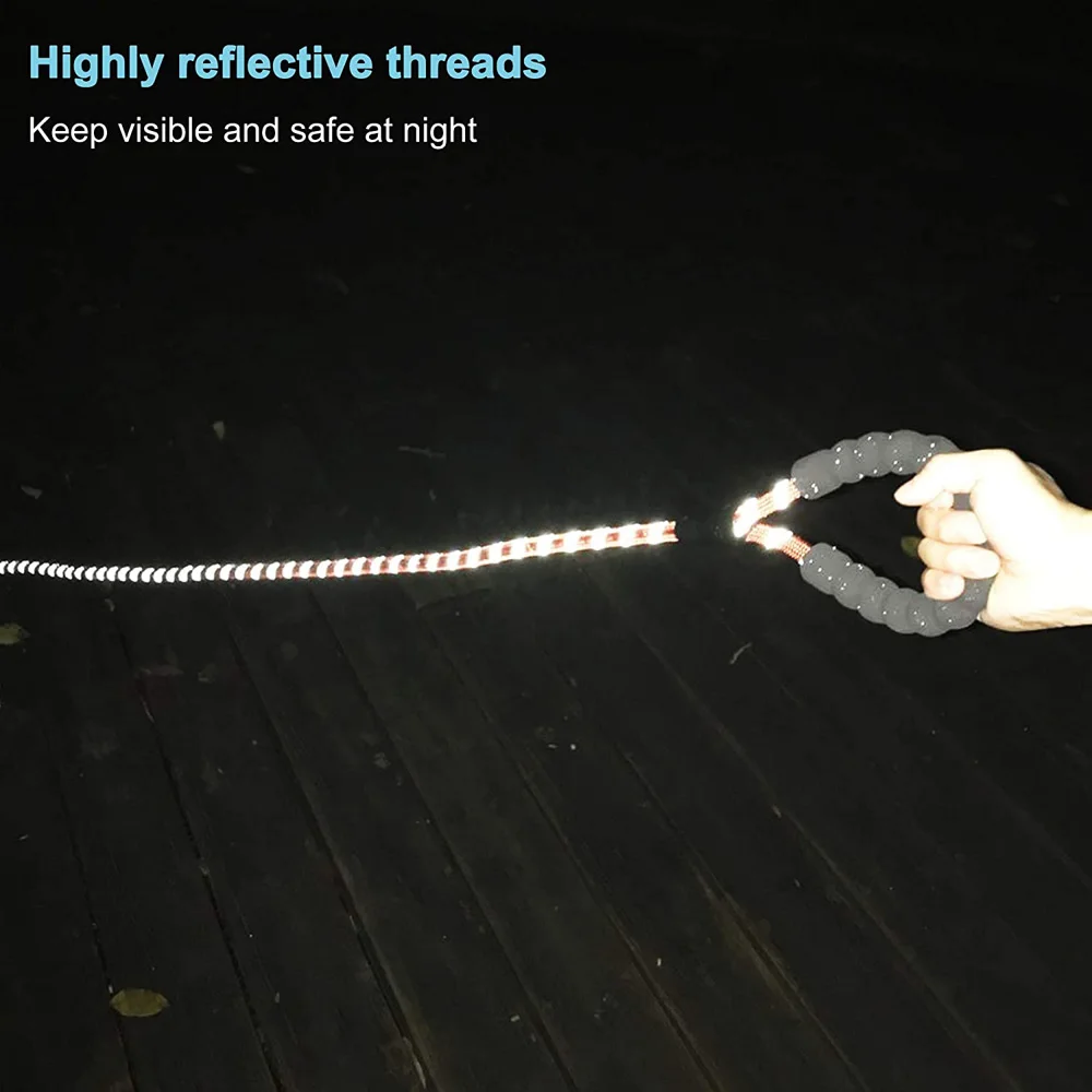 Поводок-скользящий для собак светоотражающая прочная тренировочная веревка с