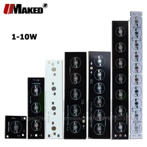 Светодиодный ная лампа для аквариума, алюминиевая пластины для прожектора с радиатором высокой мощности, 1 Вт, 3 Вт, 5 Вт, 6 Вт, 7 Вт, 9 Вт