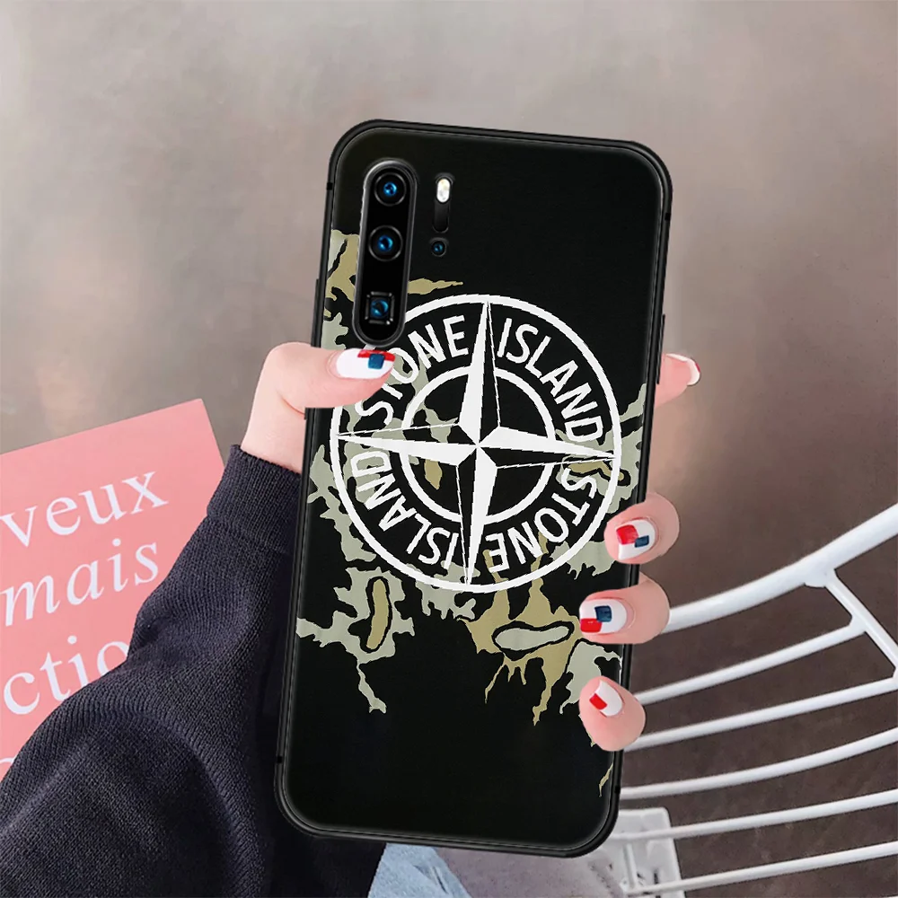 

Fashion Brand Island and Stones Phone Case Cover Hull For Huawei P8 P9 P10 P20 P30 P40 Lite Pro Plus Smart Z 2019 black