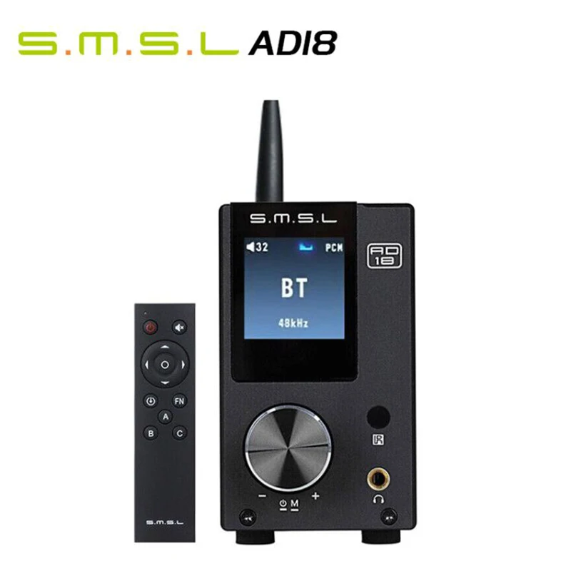 SMSL AD18 80W2 Bluetooth 4 2 Hi-Fi USB DSP цифровой усилитель мощности ЦАП-усилители звука |