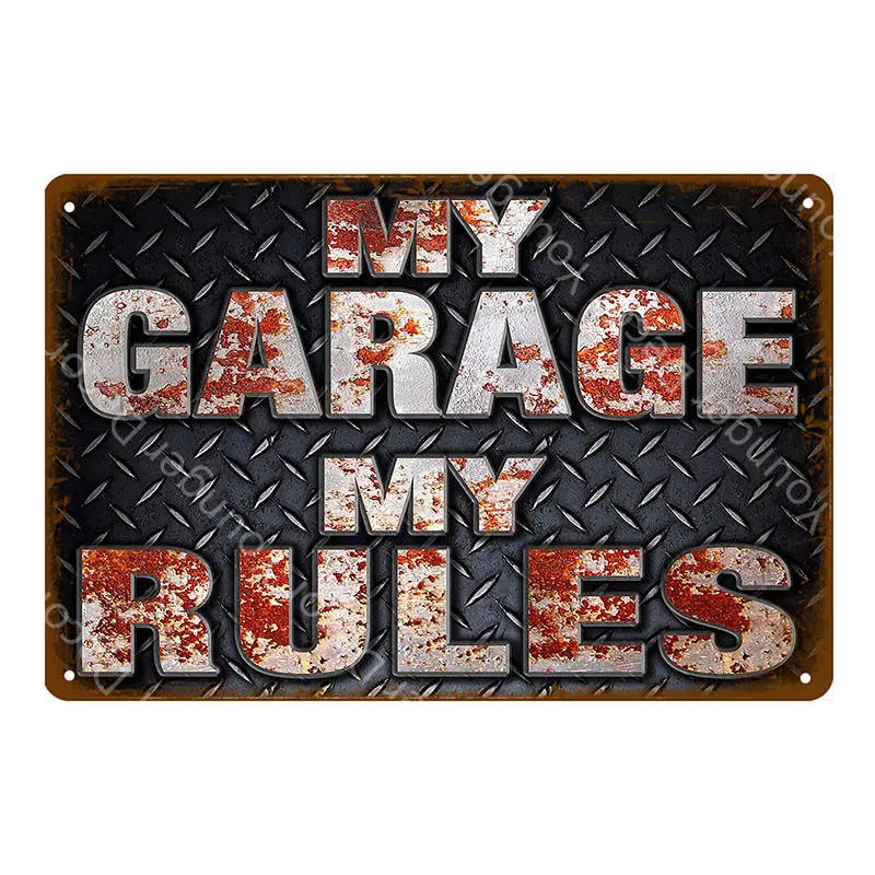 Dad's Garage Pin Up Girl Route 66 жестяная вывеска металлический плакат художественное украшение стены Паб Бар Кафе домашний декор винтажное железное ремесло YI-085 - Цвет: YD2787EI