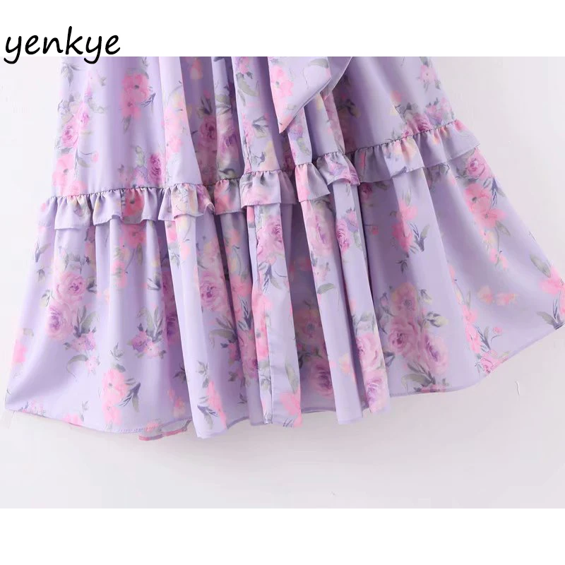 Женское длинное платье макси с цветочным принтом элегантное праздничное