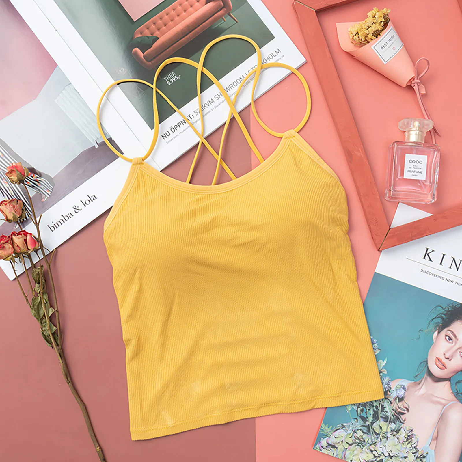 Женский кружевной топ майка нижнее белье без рукавов на бретельках летний с