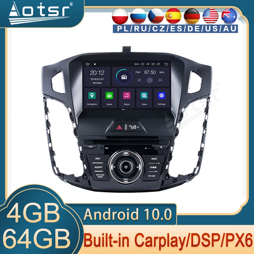 

GPS-навигация для Ford Focus mk3 Android радио 2012 2013 2014 2015 2016 Автомобильный мультимедийный плеер экран стерео блок сенсорный экран