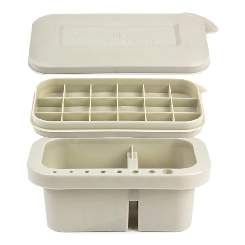 

Portable 3-IN-1 Painter Brush Washer with Palette Lid 16 Brush Holder for artist
