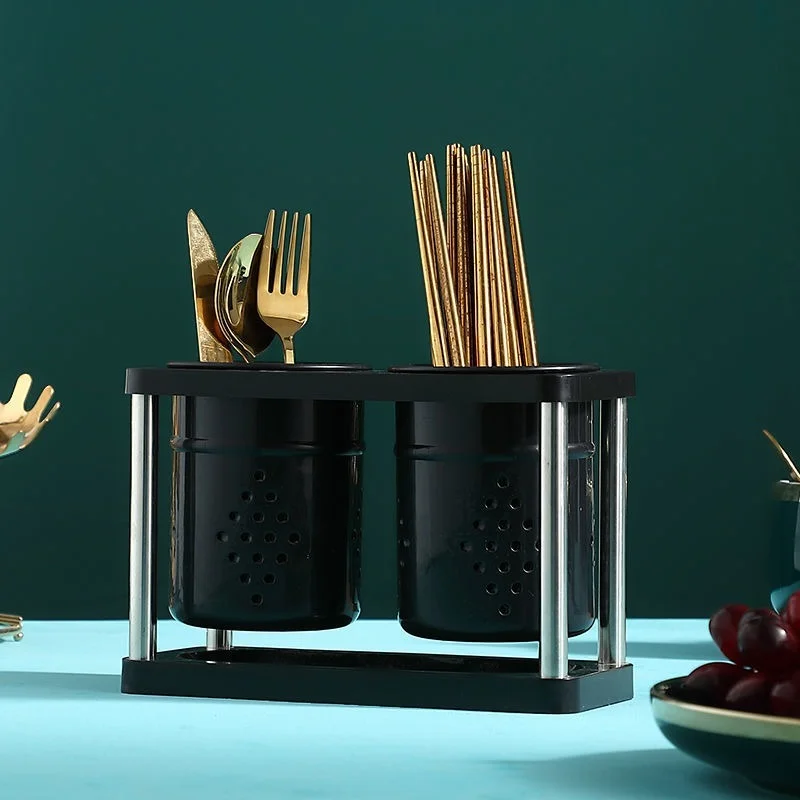 

Chopstick holder household kitchen chopstick rack tableware put spoon storage box drain rack chopstick holder chopstick barrel