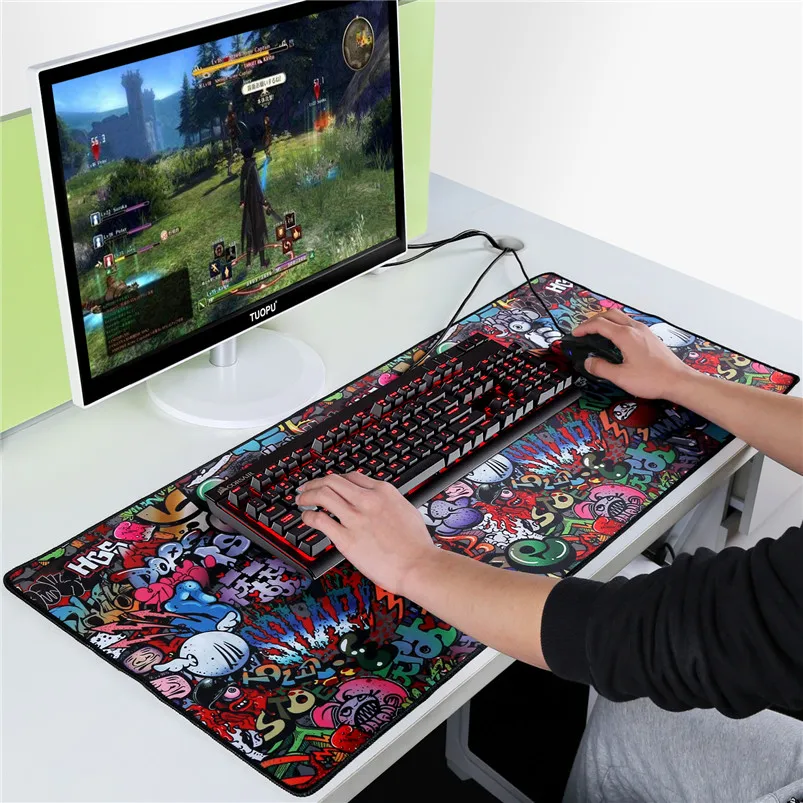 

Gaming Mouse Pad Gamer Computer Mousepad RGB Large Mouse Pads XXL Big Mouse Mat Custom Play Desk Mat Backlit Keyboard Mause Pad