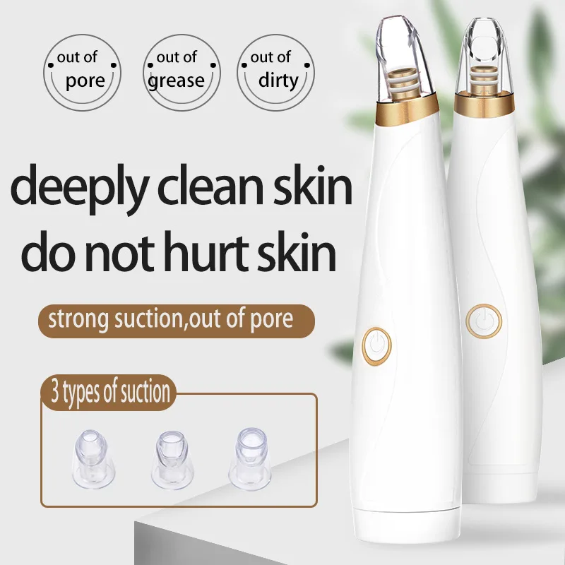 

Pore Acne Vacuum Suction Blackhead Remover Black Dot Pimple Remover Tool Face Cleanser Skin Care Microdermabrasion comedon