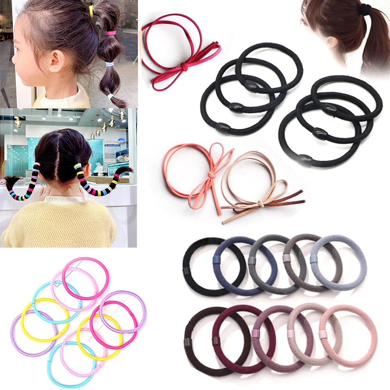 

500-100pcs Hair Accessories for Women Scrunchies Colorful Rubber Ropes Elastic Hair Bands for Hair Tie Tum Hairdressing Tool