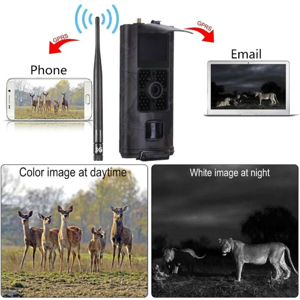 

HC-700G Trail Camera Game Hunting Wild Mini Night Vision MMS Solar 16MP 940nm Trap Photo 3G WCDMA CDMA 2G GSM