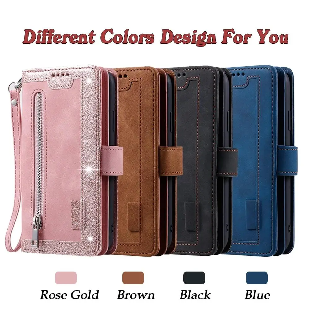 

Zipper Case For Samsung Galaxy S21 S20 FE S10 S9 S8 Plus Flip Leather A52 A72 A12 A22 A32 A51 A71 A41 A50 A40 A30 A20E A10 Cover