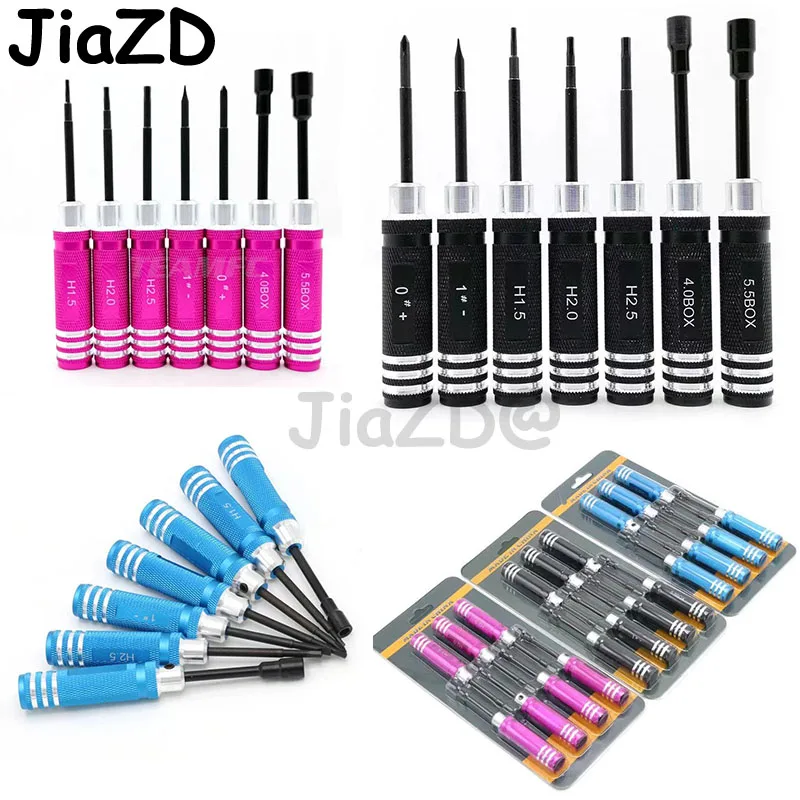 Алюминиевый сплав 7 шт./компл. шестигранный винт Драйвер Набор инструментов для