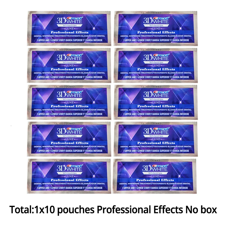 10pouch no box VIP 3D белые отбеливатели для зубов - Цвет: 10pouch no box