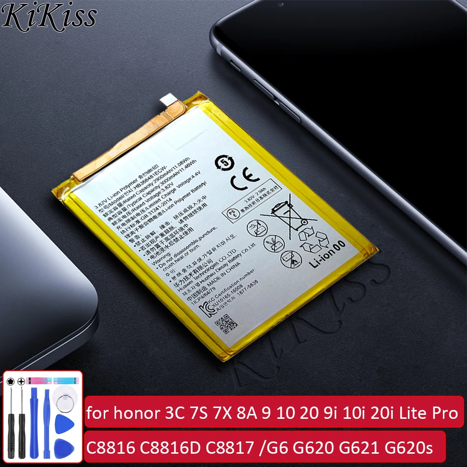 

Battery For Huawei honor 3C 7A 7S 7i 7X 8 8A 8S 9 10 20 9i 10i 20i Lite Pro/C8816 C8816D C8817 G521 G615/G6 G620 G621 G620s G630