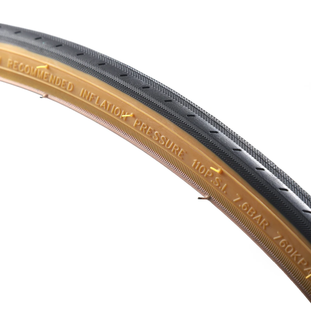 KENDA retro bicycle tires 700C road bike tire pneu 700 23C ultralight 430g racing fixie bike tyres red yellow side 110PSI