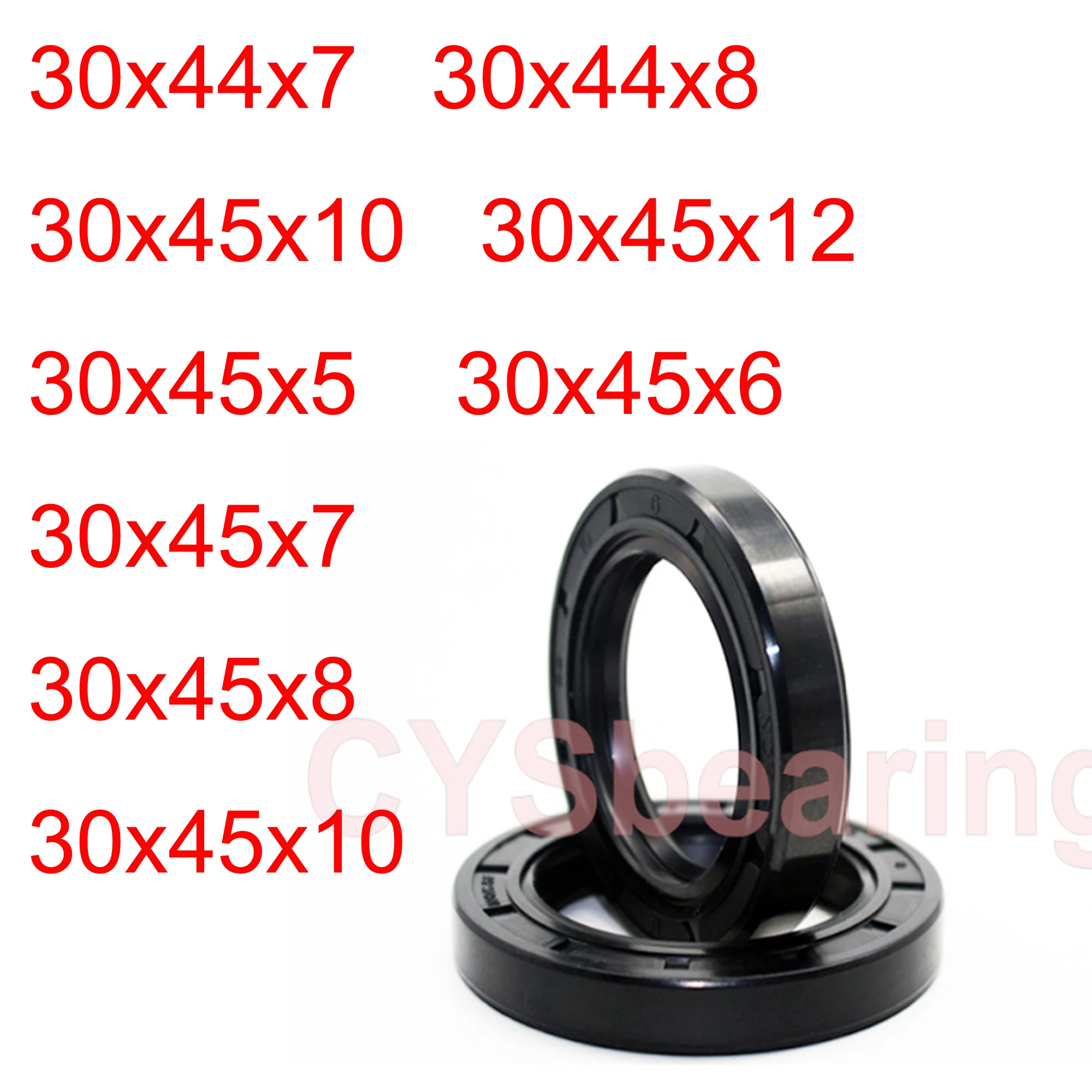 Комплект из 2 предметов TC 30 мм сальник скелет Рессорная сталь 30x44x7 30x45x10 30x45x12 30x45x 6/7