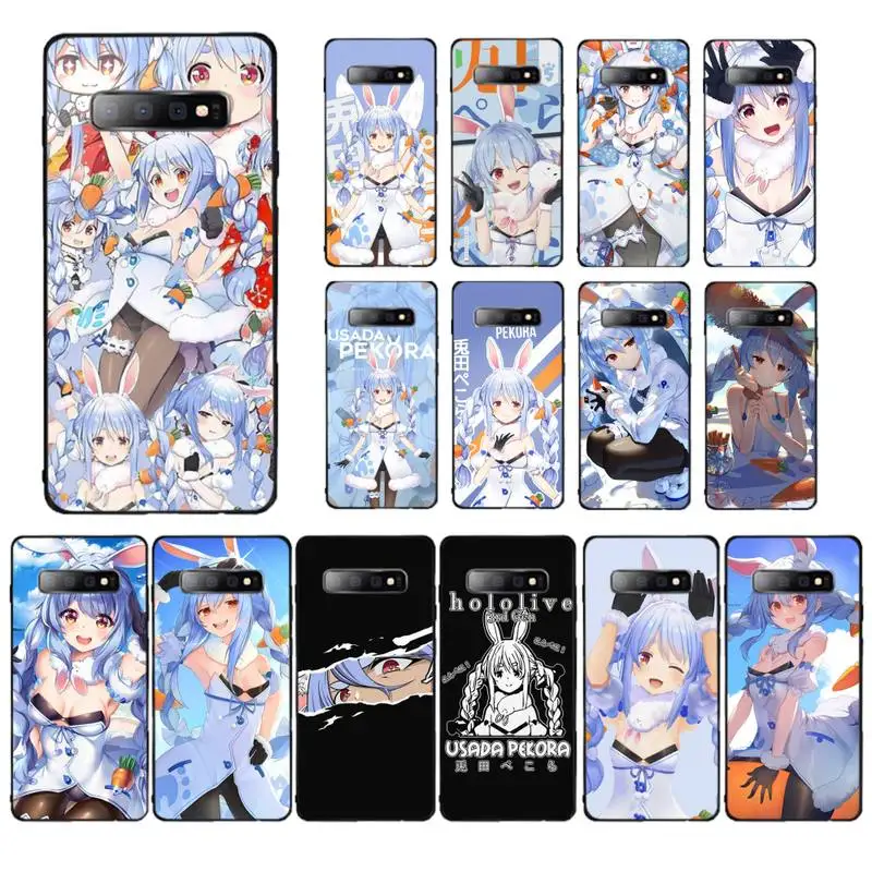 

MaiYaCa Usada Pekora Hololive anime Phone Case for Samsung S10 21 20 9 8 plus lite S20 UlTRA 7edge