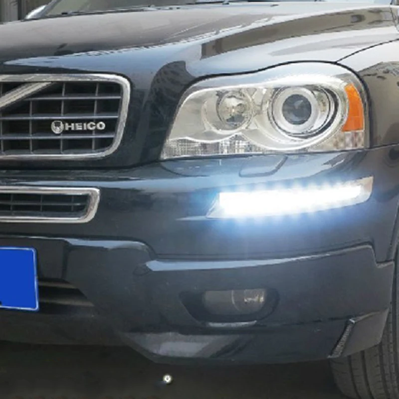 Для Volvo XC90 2007 2013 светодиодный DRL Дневной светильник тумана Светильник Автомобиля