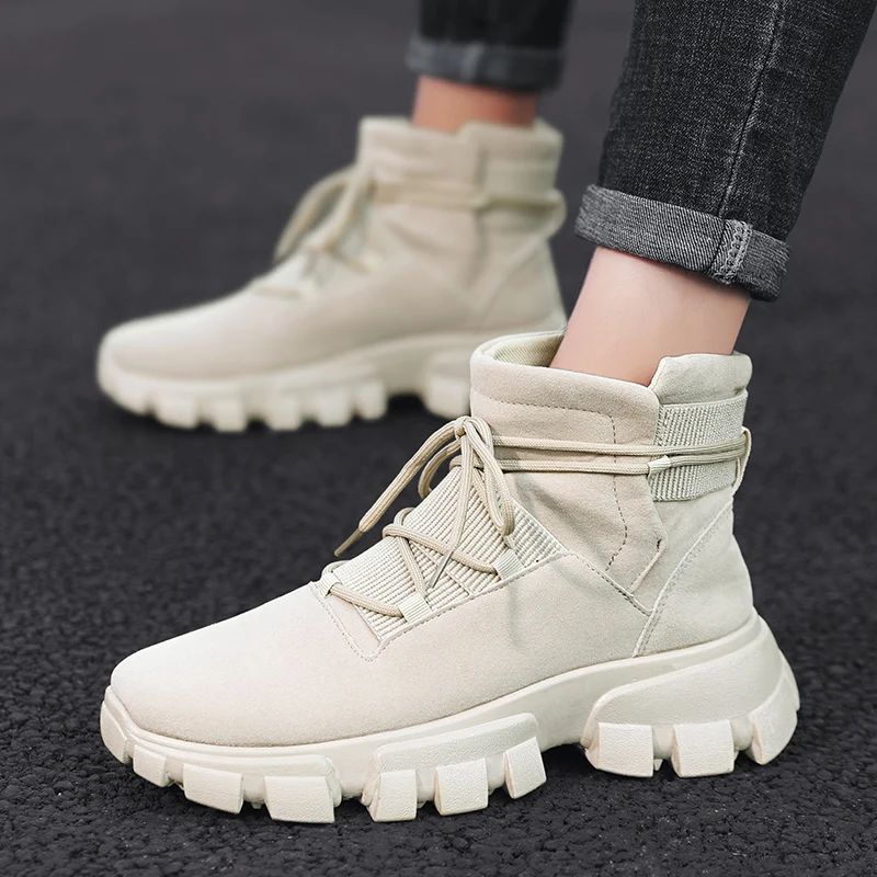 Новинка; модные мужские зимние ботинки; Водонепроницаемая Уличная обувь; Bottes Pour Hommes; кроссовки; Мужская прогулочная обувь; chaussure homme