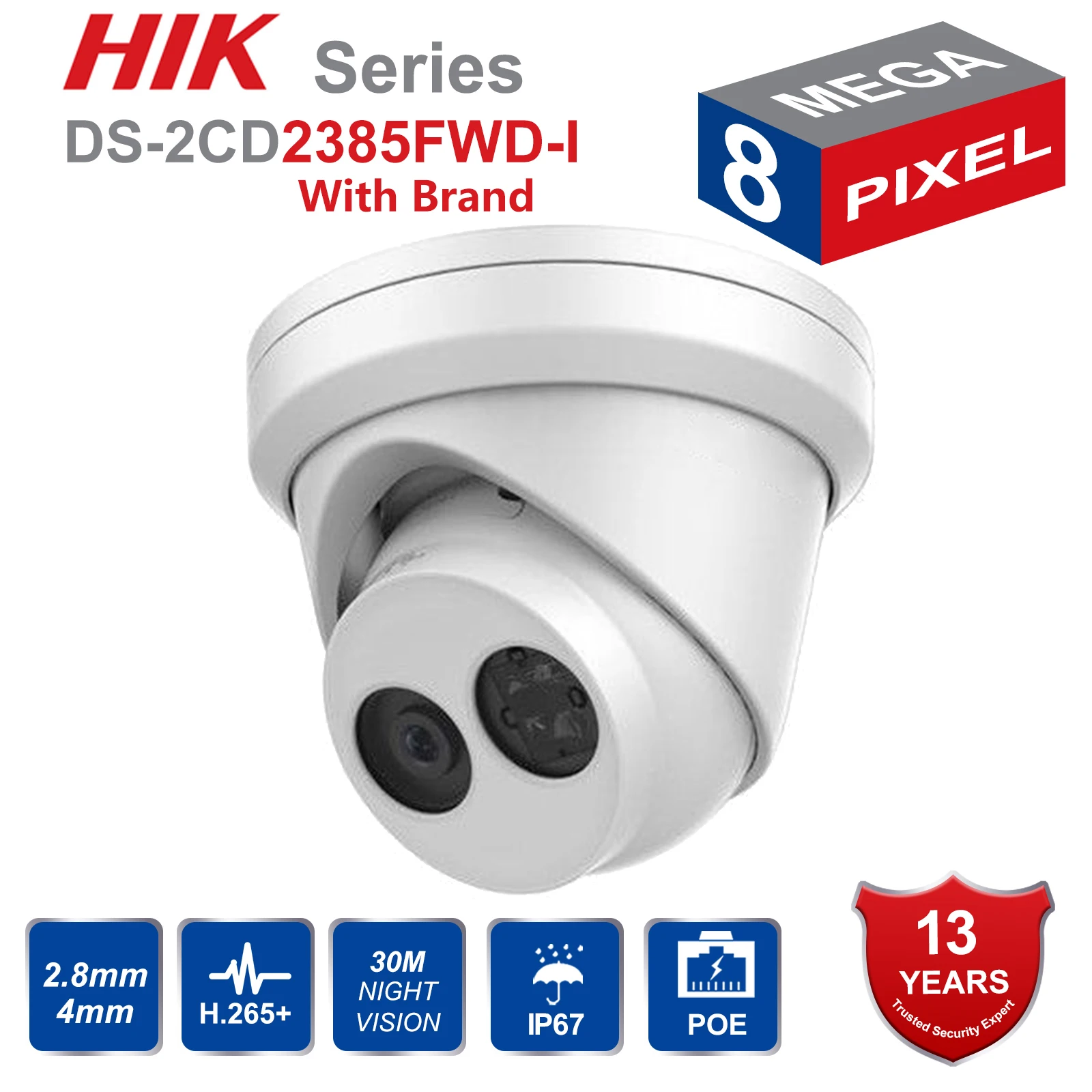 Камеры безопасности английская версия DS 2CD2385FWD I 8MP мини Сетевая револьверная
