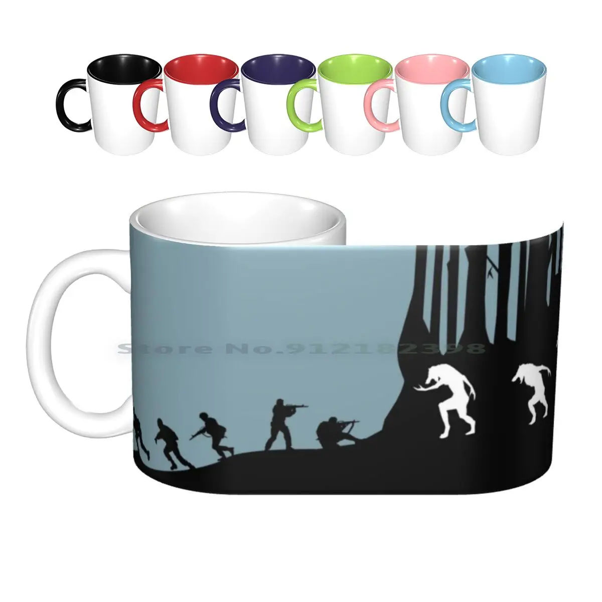 

Керамические кружки для собак и солдат, кофейные чашки, кружка для молока и чая, для солдат и собак, из фильма «волки», «волк»