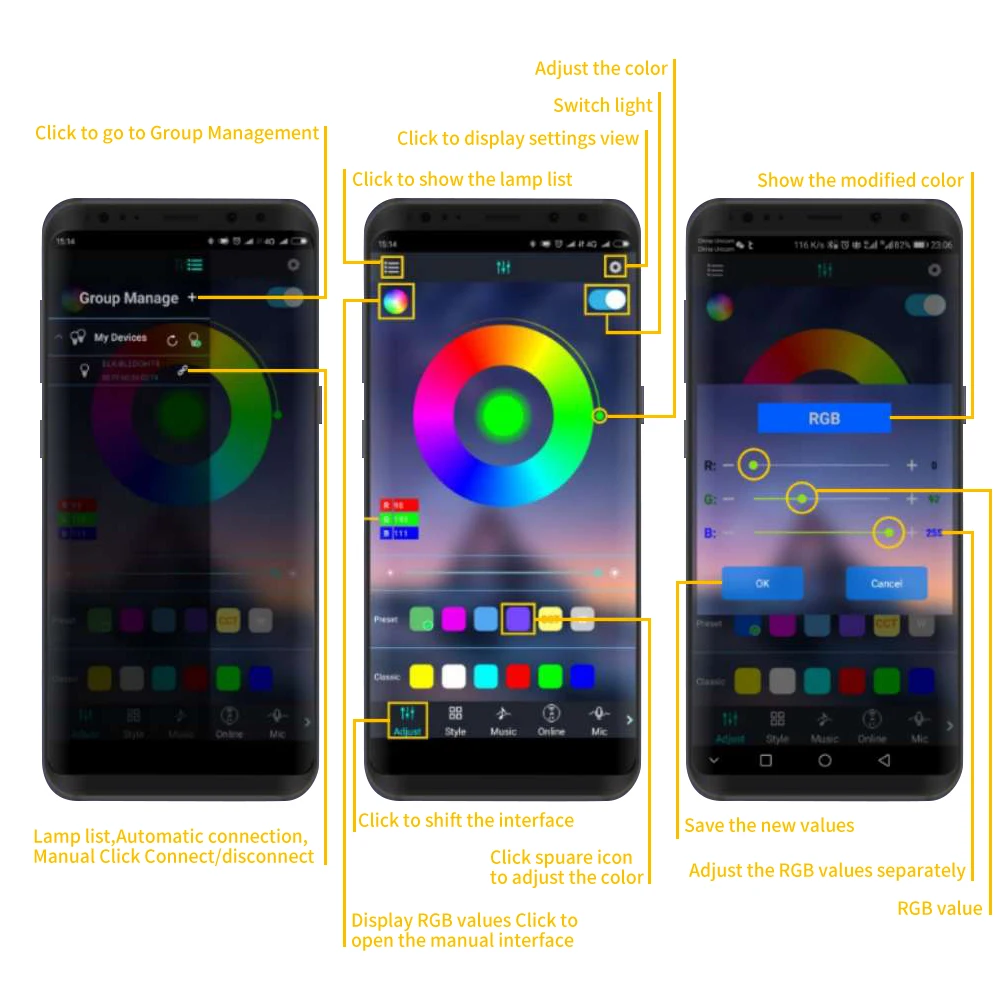 Светодиодный RGB-светильник для аквариума 18-38 см | Дом и сад