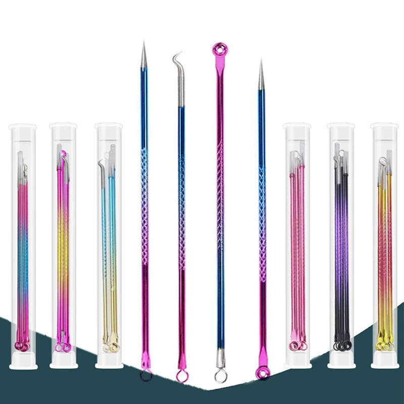 

4 шт., иглы для удаления чёрных точек на лице