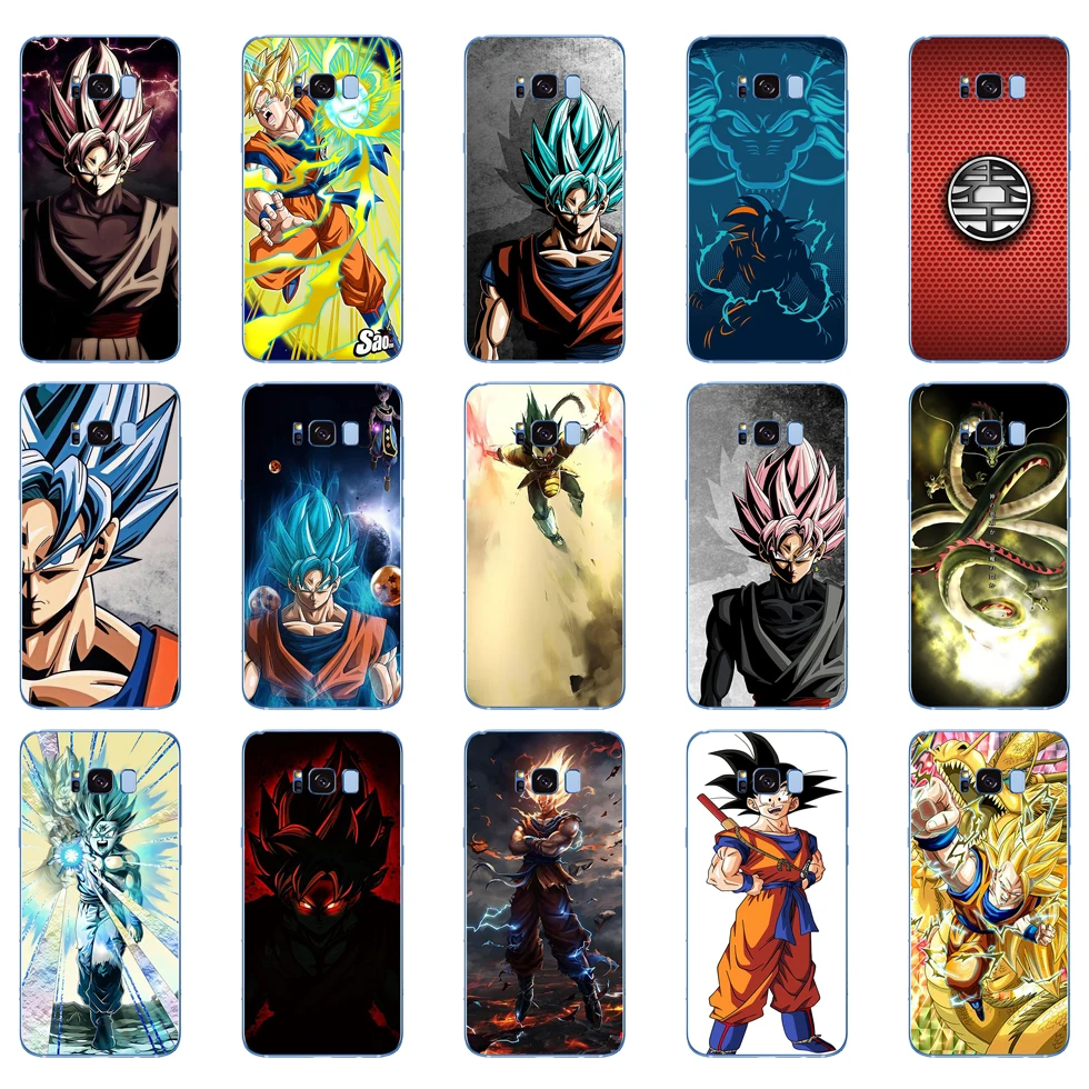 Мягкий силиконовый чехол для samsung Galaxy S6 S7 edge S8 S9 S10 plus A70 A50 чехол 79DD Dragon Ball z goku