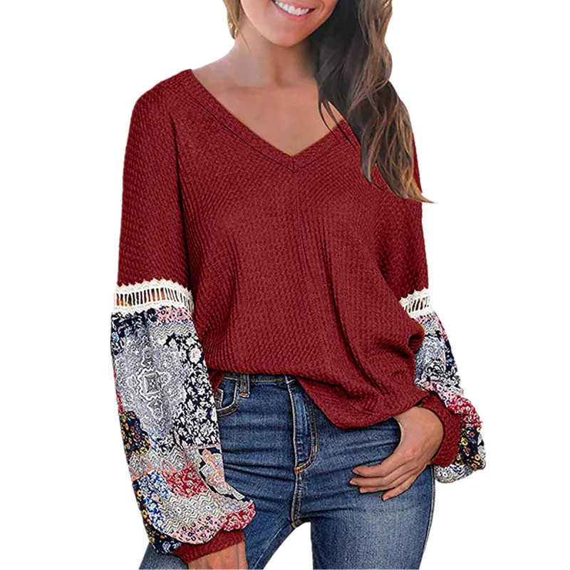 

2020 Women Tops Blouse Sexy Plus Sizes Casual Long Sleeve Pull Shirts Female Vintage Elegant Sweaters Pullovers Autumn Winter