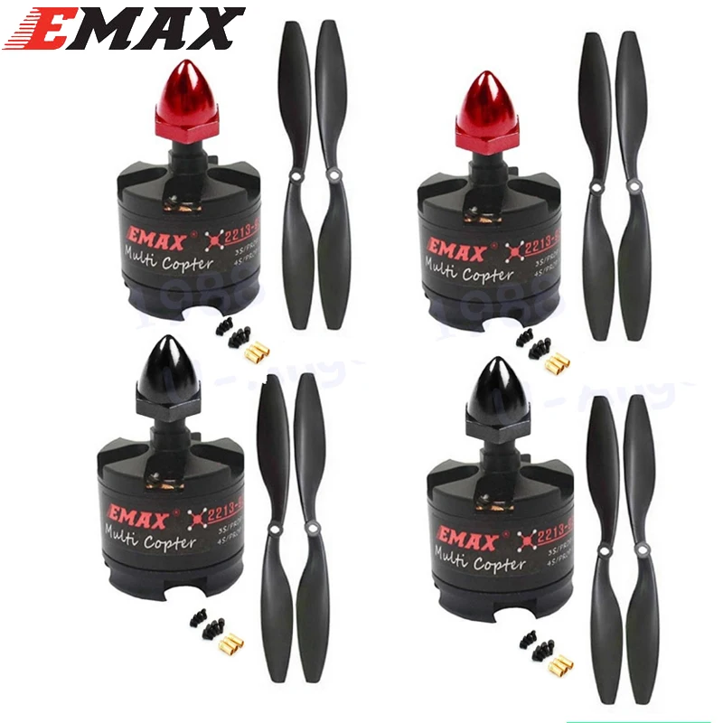 

EMAX 2212 MT2213 935KV Brushless Motor CW CCW with 1045 Propellers for F450 F550 X525 Multicopter Quadcopter