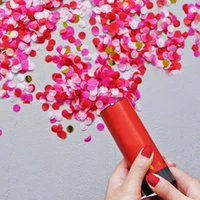 hand held small fireworks cannon wedding confetti cannons opening supplies spring driven concierge flower spray tube for party