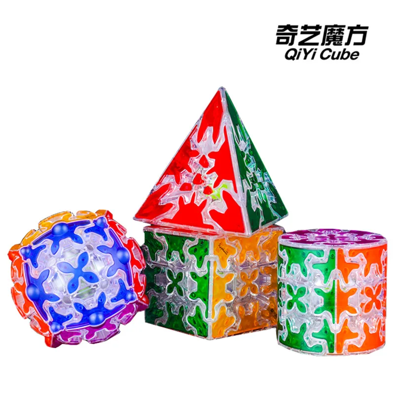 Кубик скоростной QiYi прозрачный 3 х3 в виде пирамиды | Игрушки и хобби