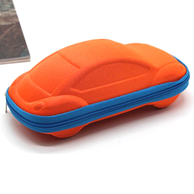 Детский Чехол для очков в форме автомобиля милый Футляр футляр шнурков детский