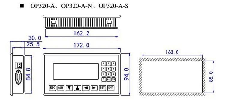 OP320-A OP320-A-S MD204L текстовый дисплей Поддержка xinjie V6.5 поддержка 232 485 422 порты связей